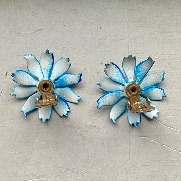 Clip on vintage earrings - Picture 4 of 7